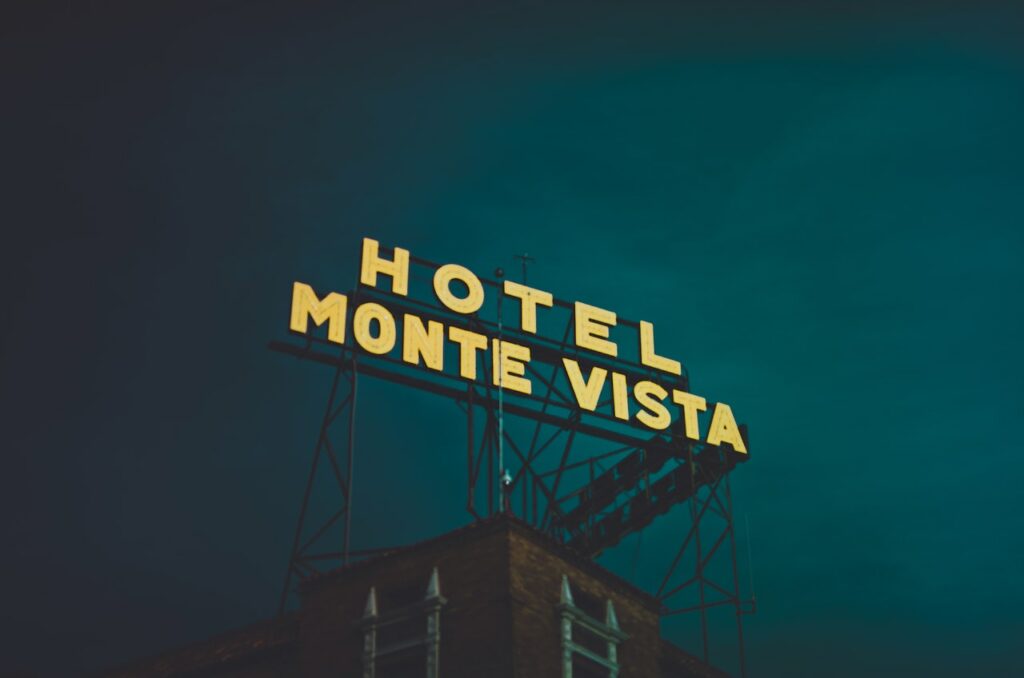 hotel sign